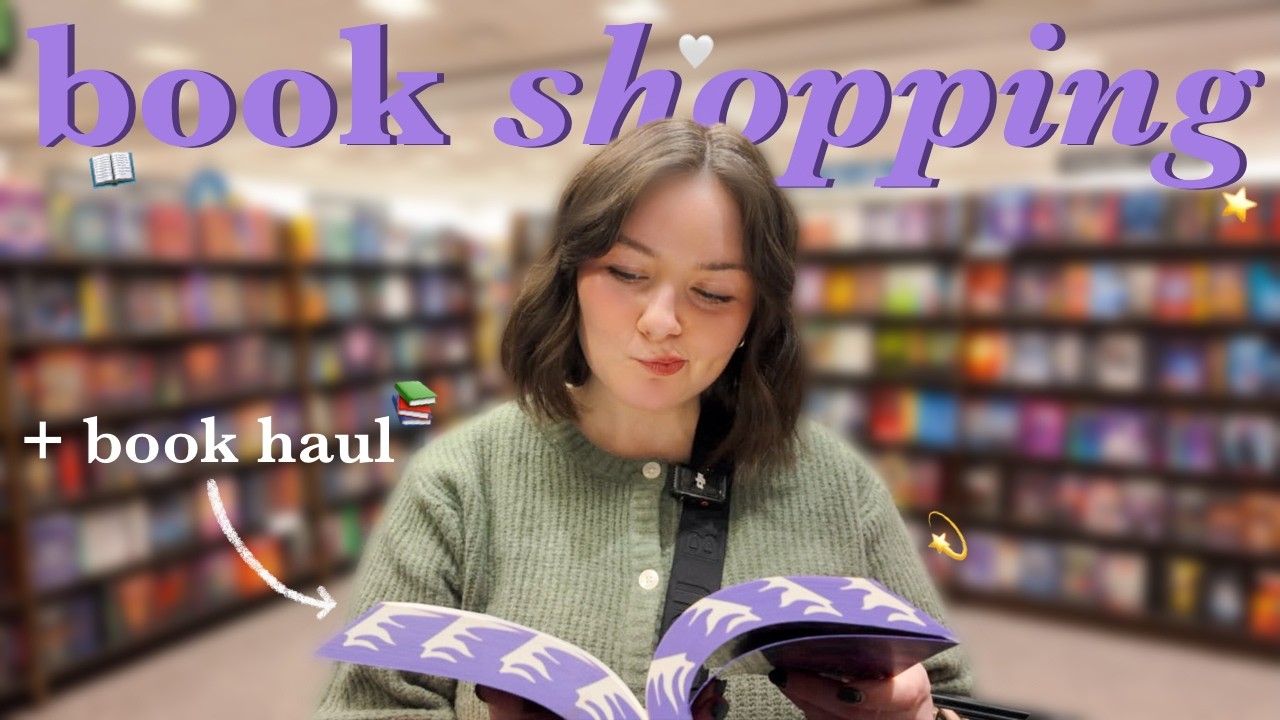come book shopping with me + HUGE book haul📚💫