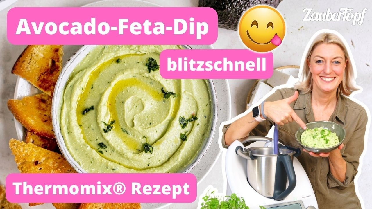 🥑 Cremig & schnell: perfekter Avocado-Feta-Dip in unter 1 Minute⚡️ | Thermomix&reg; Rezept