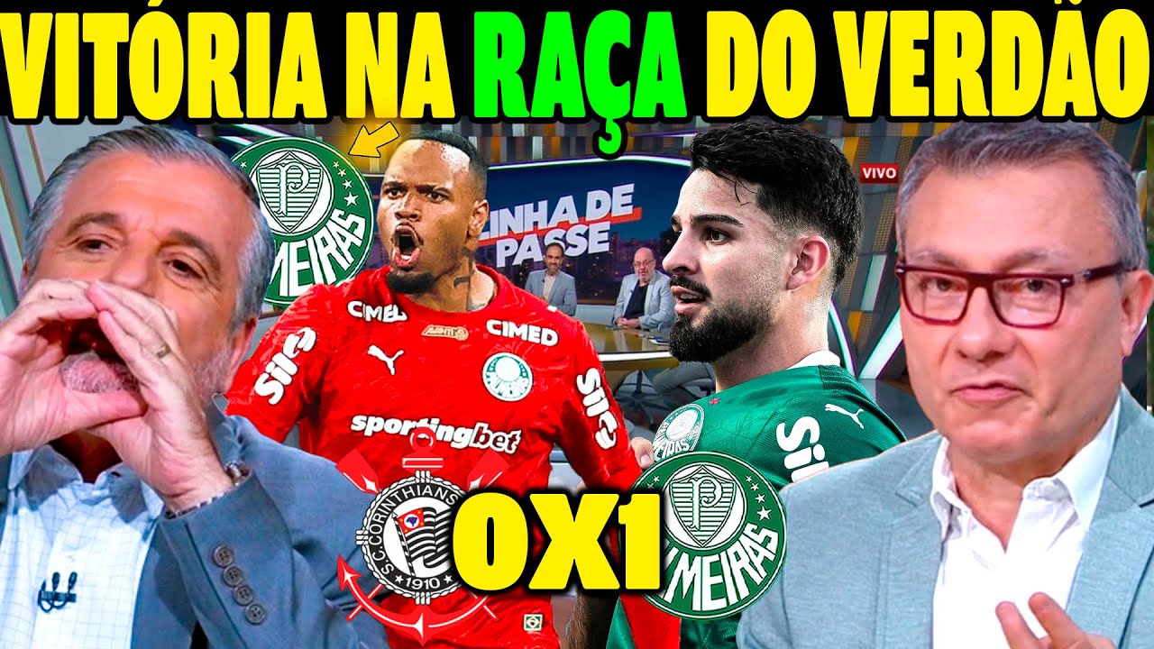 PÓS JOGO PALMEIRAS 1 X 0 CORITNHIANS! VITÓRIA NA RAÇA PALMEIRAS! IMPRENSA ELOGIA PALMEIRAS HOJE!