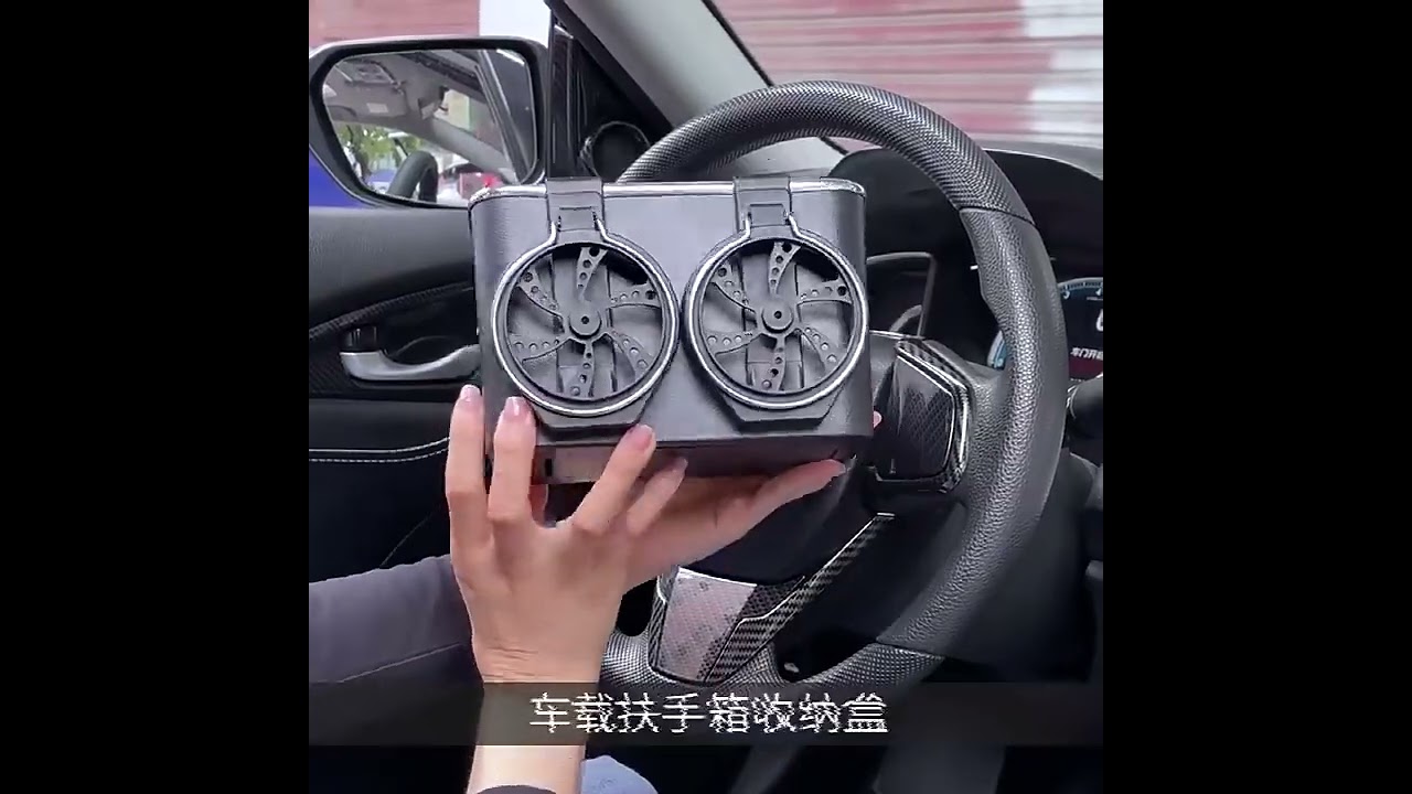 Car Console Organizer Multi-functional Armrest Storage Box Water Cup Holder  Hanging Handrail Box
