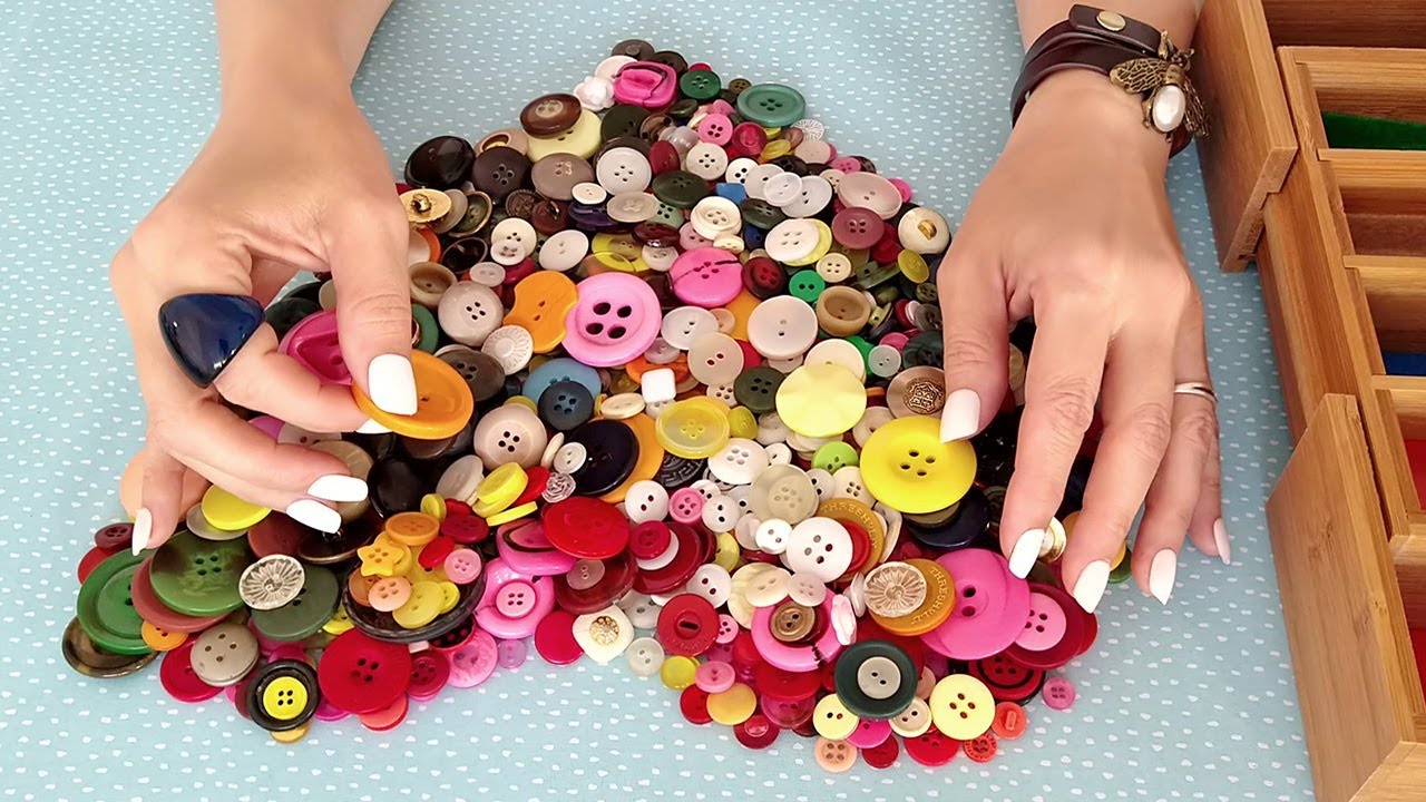 ASMR Button Sorting, the Gentle Way &bull; No Talking