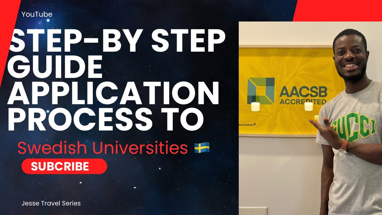 STEP-BY-STEP TUTORIAL ON APPLYING TO UNIVERSITIES IN SWEDEN🇸🇪. 2025-2026