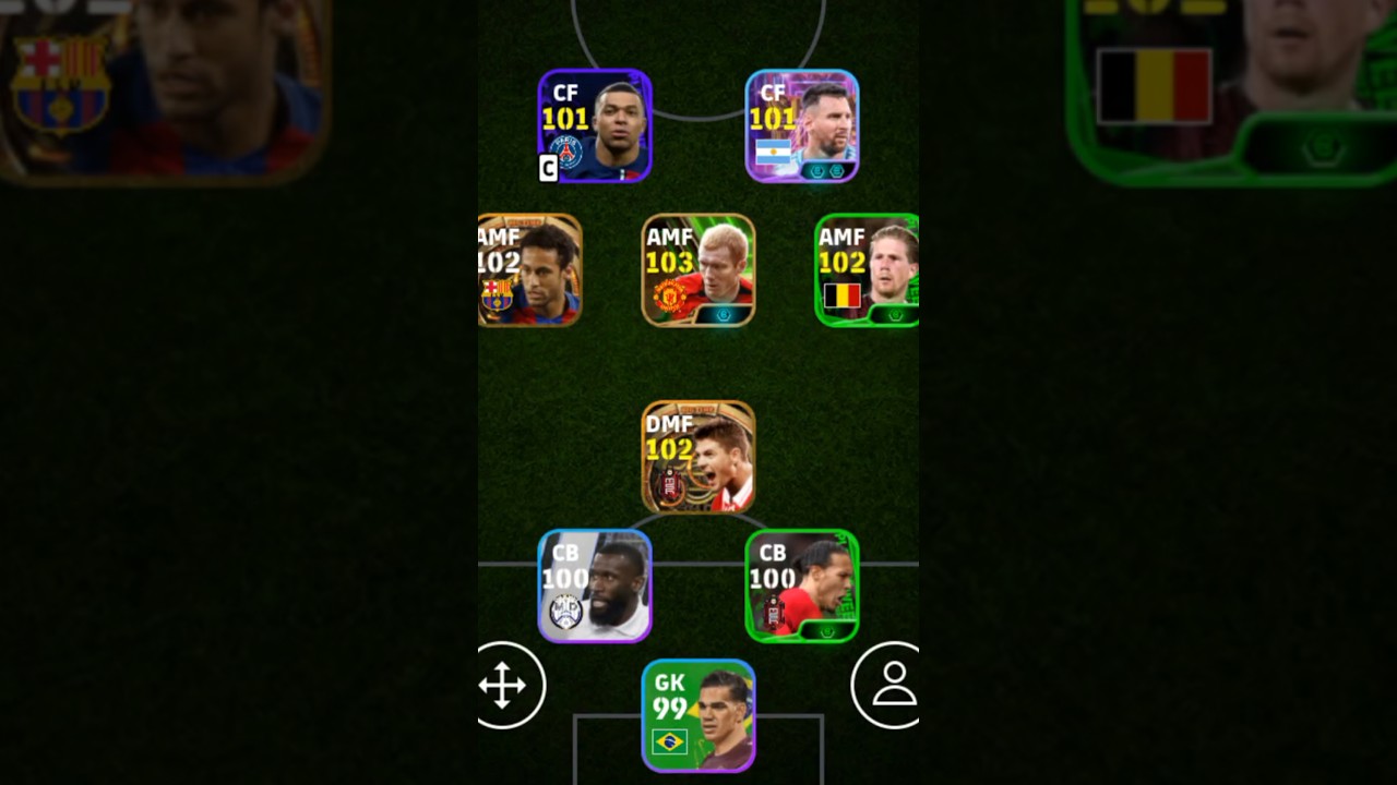 Passing squad | 4-1-3-2 Formation | efootball 2025 mobile #shorts #efootball #pes #viral