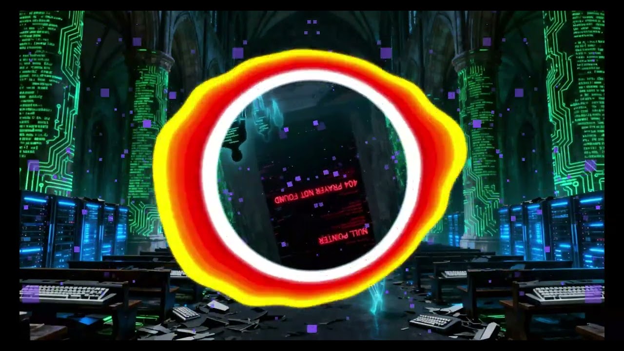 🤖⚡ Cyber Metatron – Nave of Null Pointers (Synthwave Metal) 🤖⚡