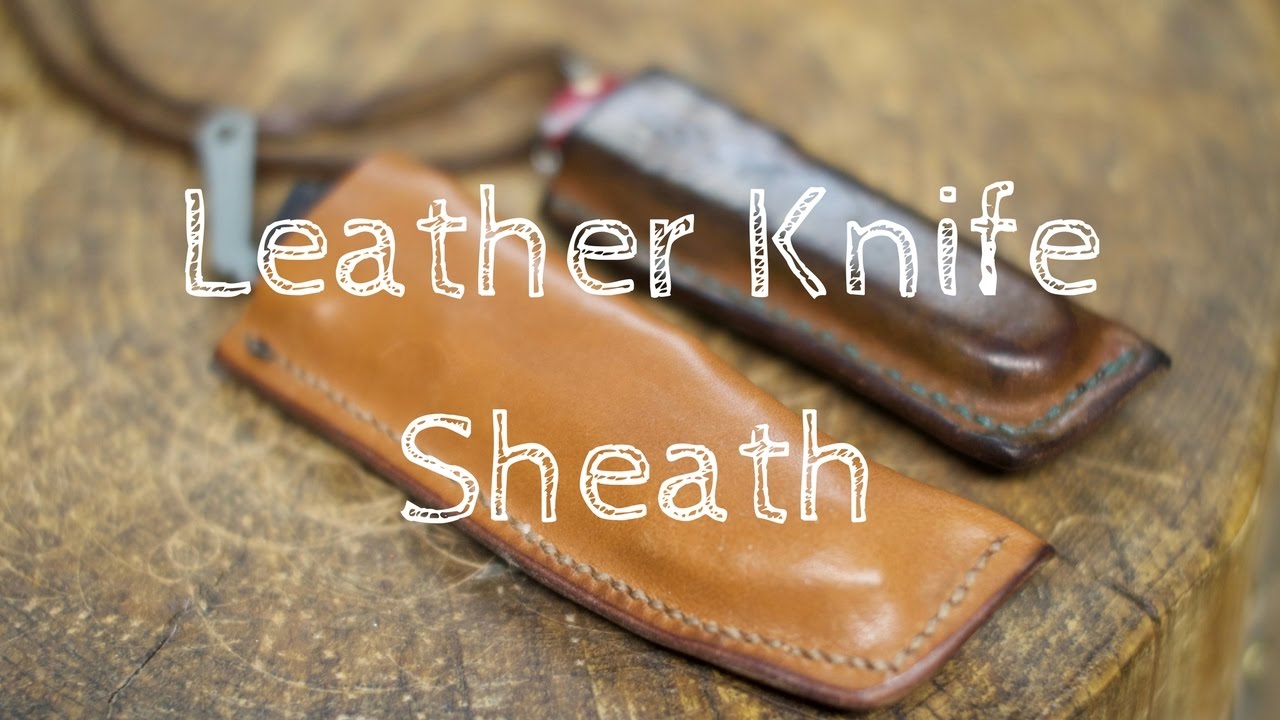 Leather knife sheath case