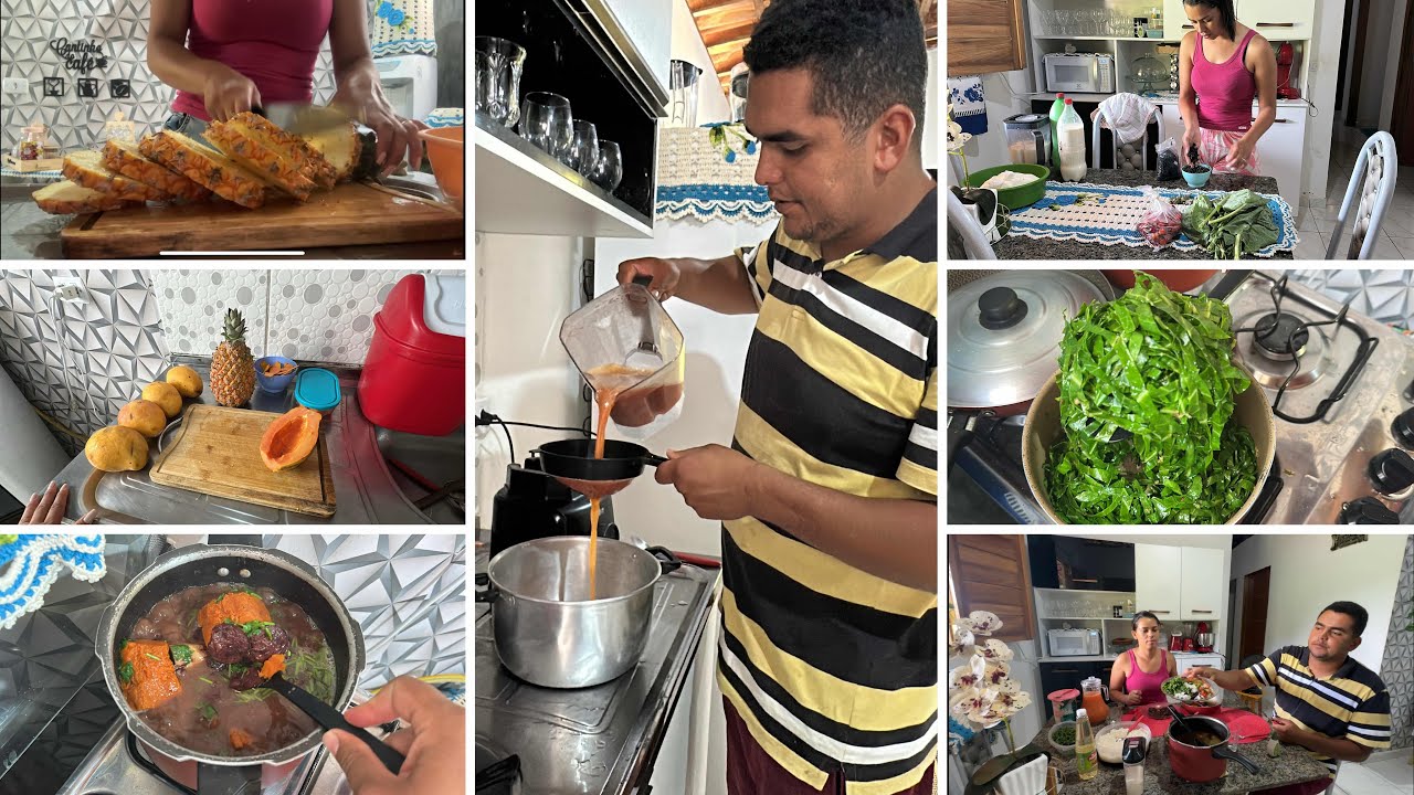 FEIJÃO CALIBRADO E NUTRITIVO PARA UMA BOA DIETA🤤COLHEITA DE COUVE 🥬 ORGANIZAÇÃO DAS FRUTAS DA SEMANA
