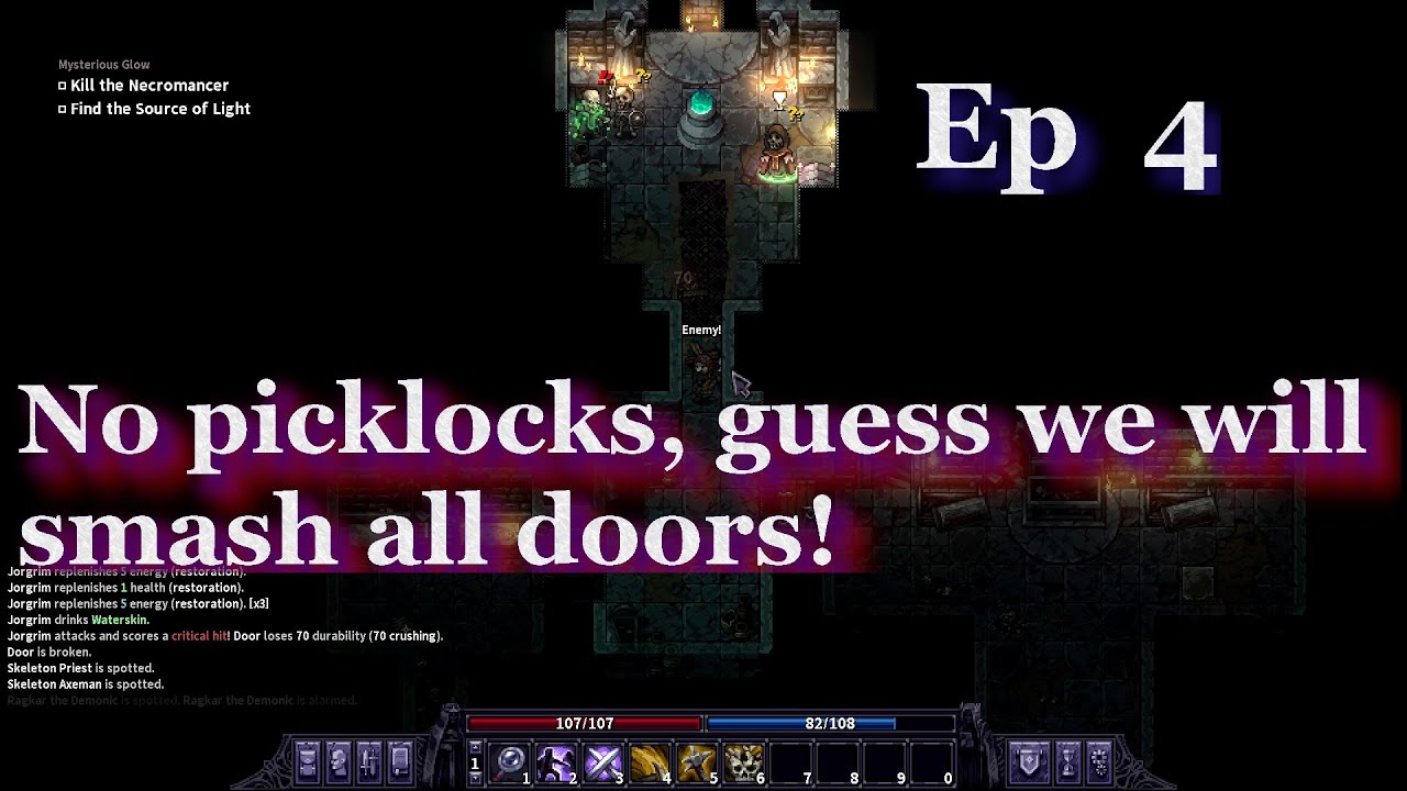 StoneShard let's play Equipment Update 2  Two-Handed Mace build - Undead Dungeon and Necromancer fun