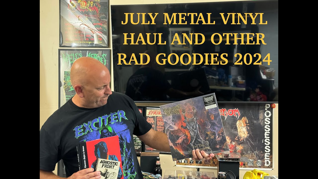 Metal Vinyl Haul July 2024 Lots of other Rad items as well