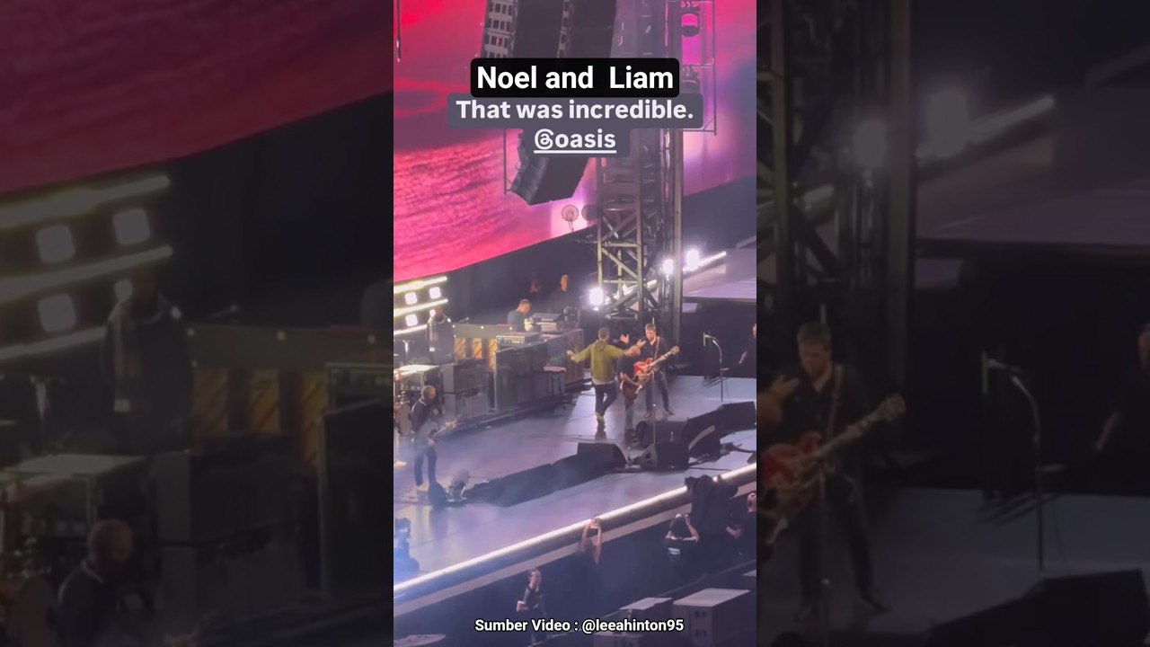 Noel and Liam That was incredible 🫰 #oasis #oasisreunion
