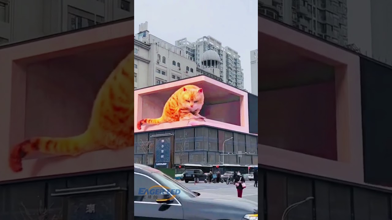 3D led display#shorts #eagerled #leddisplay #ledscreen #3d #led