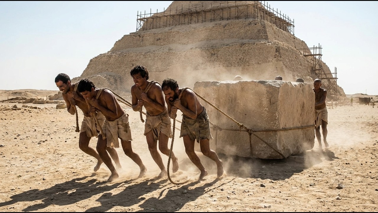 The Terrible Life of a Pyramid Worker in Ancient Egypt (AI Reconstruction)