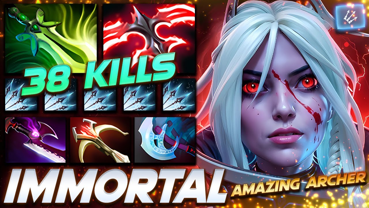 Drow Ranger Amazing Archer 38 KILLS - Dota 2 Pro Gameplay [Watch & Learn]