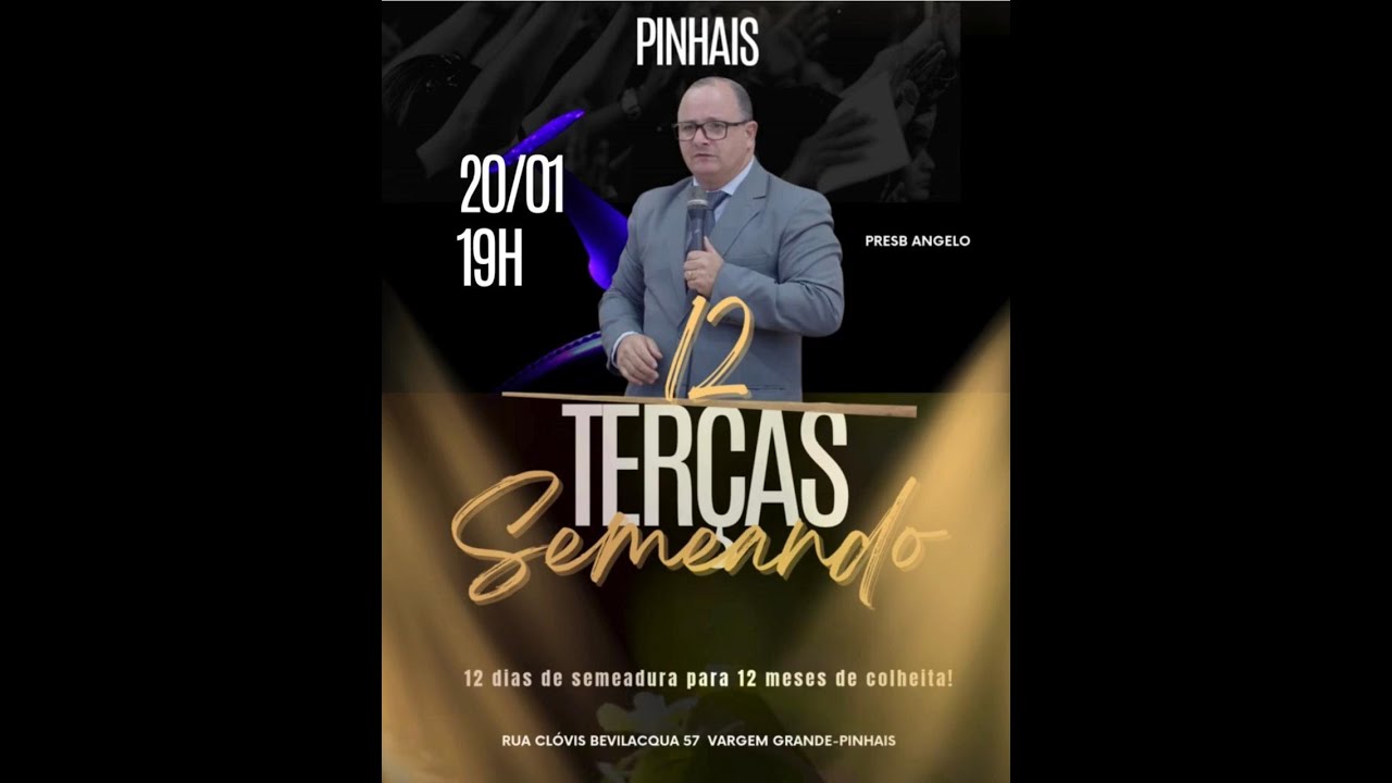 CULTO 12 TERÇAS  SEMEANDO 20/01/2026