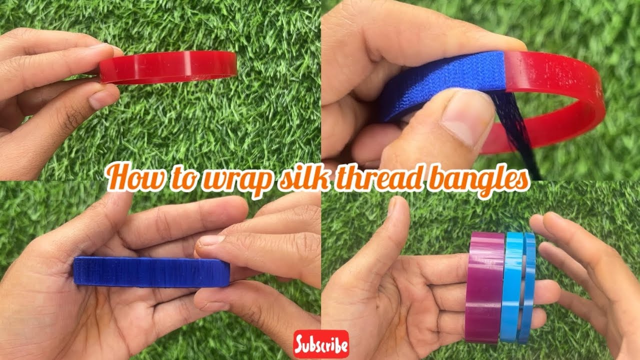 How To Wrap Silk Thread Bangles At Home |SneShiv World