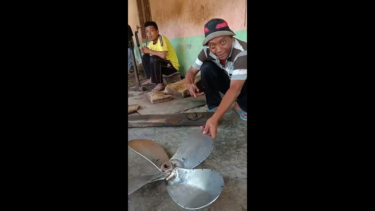 cara memperbaiki kipas kapal yng bengkok