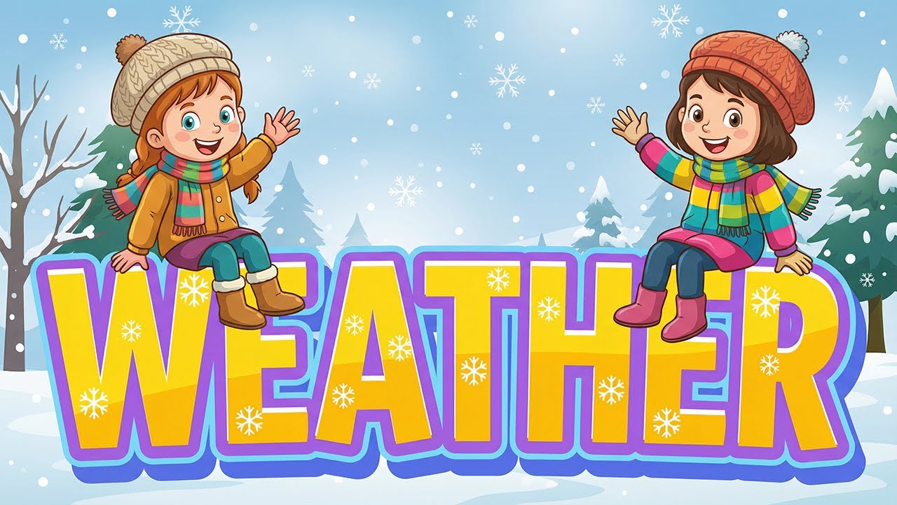2. Sınıf İngilizce Ünite/Tema 3 / Weather Words 🌦️ Hava Durumu | Çocuklar İçin İngilizce
