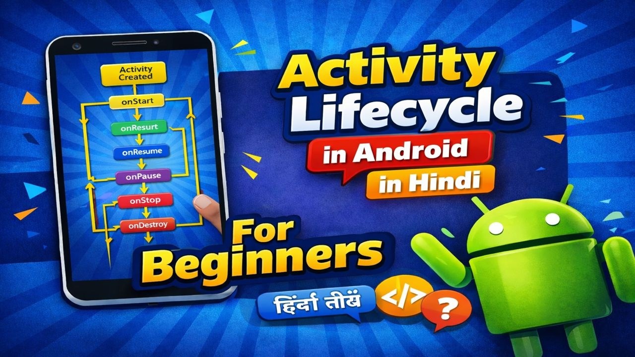 Activity Lifecycle in Android in Hindi | Beginners Tutorial