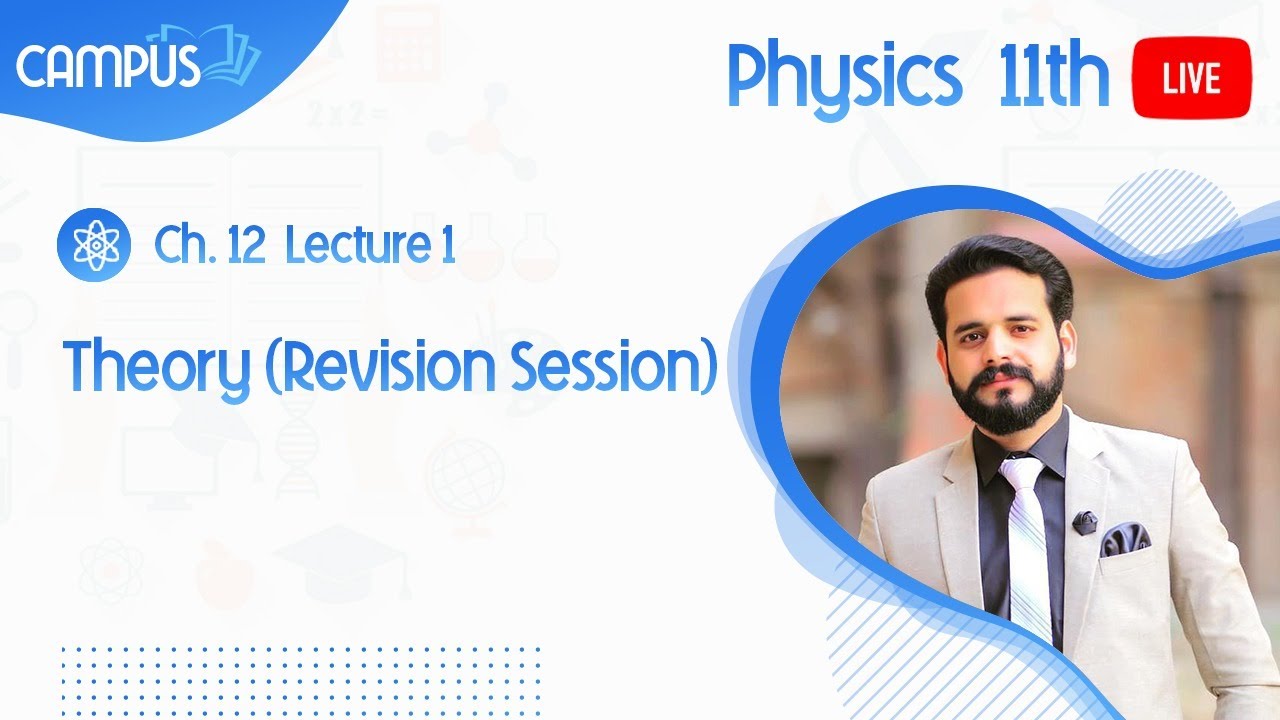 11th Physics Live Lecture 1, Ch 1, Theory (Revision Session)
