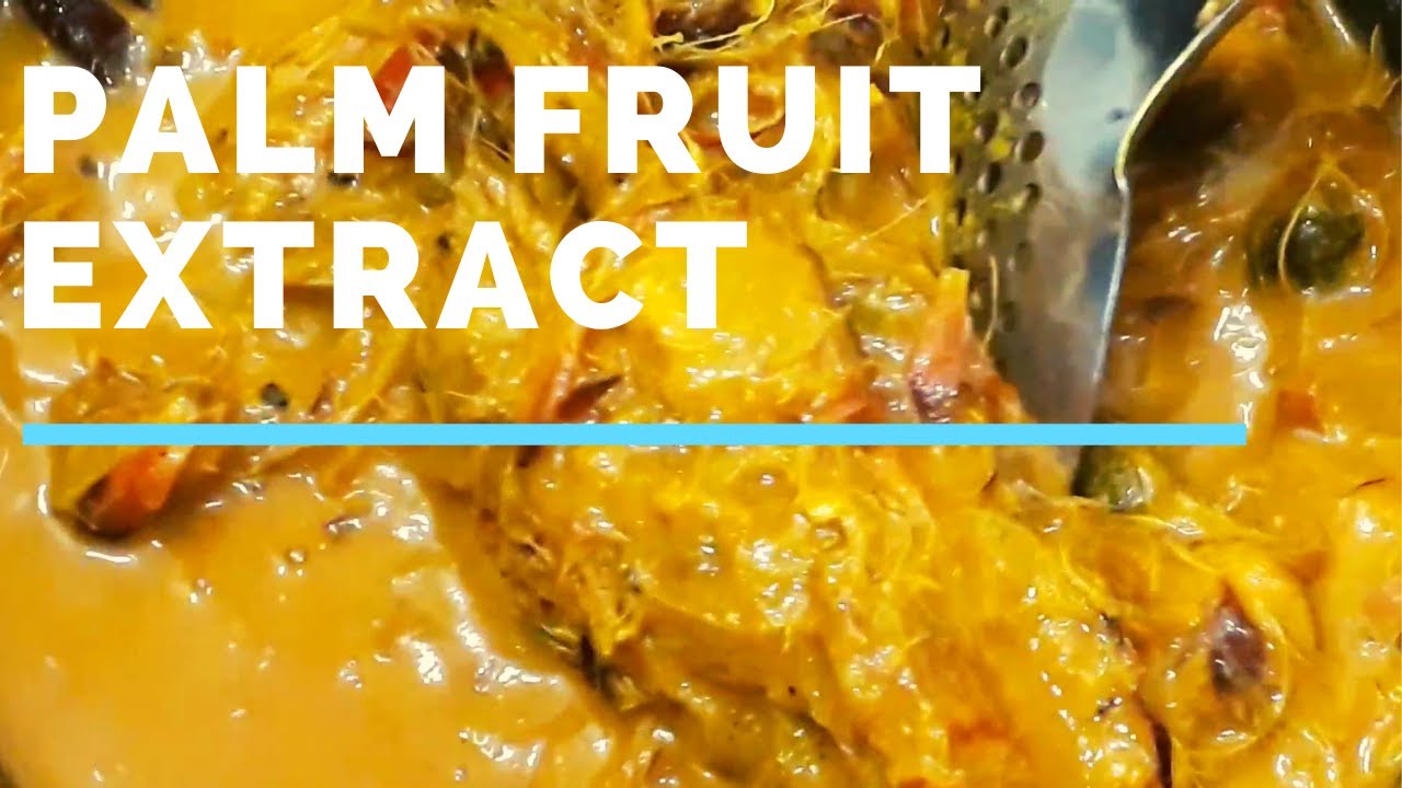 HOW TO EXTRACT PALM FRUIT JUICE/ CONCENTRATE