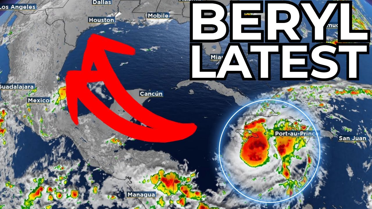 Eye Of Hurricane Beryl Nearing Jamaica (Tropics Update)