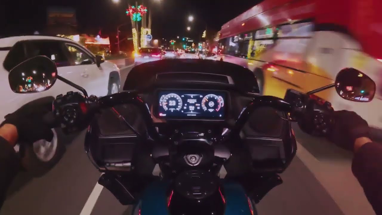 Harley Road Glide ride footage and first impressions