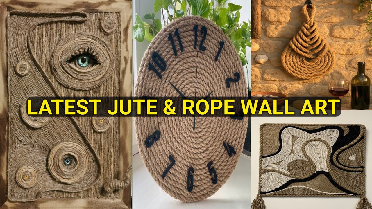50+ Jute & Rope Wall Art: A perfect Blend of tradition & Modernity