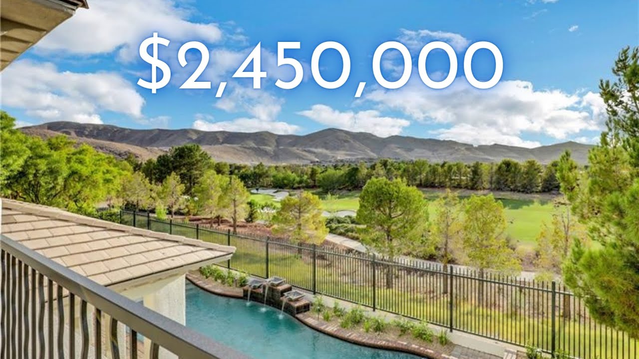 $2.45M Luxury 4,566sqft Home in The Estates in Guard-Gated Southern Highlands, Las Vegas, NV