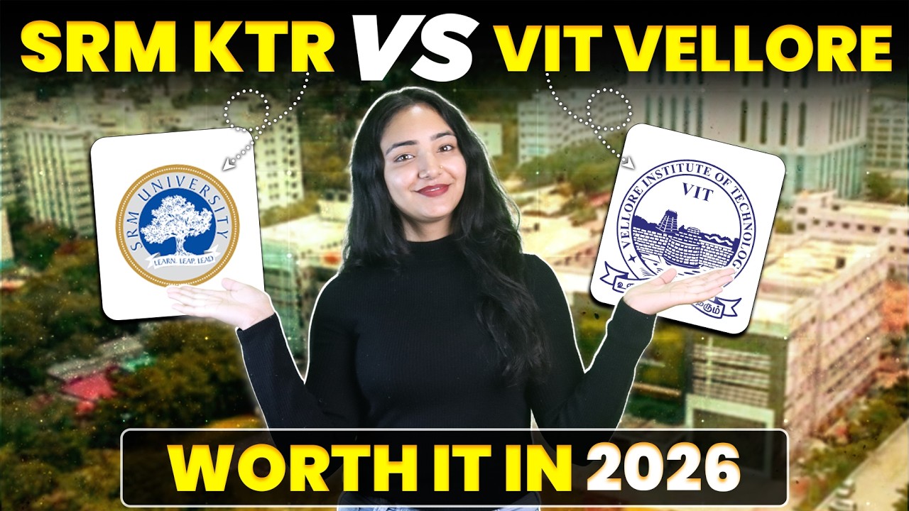 SRM KTR vs VIT Vellore – Honest Review🎓 | Best Private Engineering College | VITEEE vs SRMJEEE | ROI