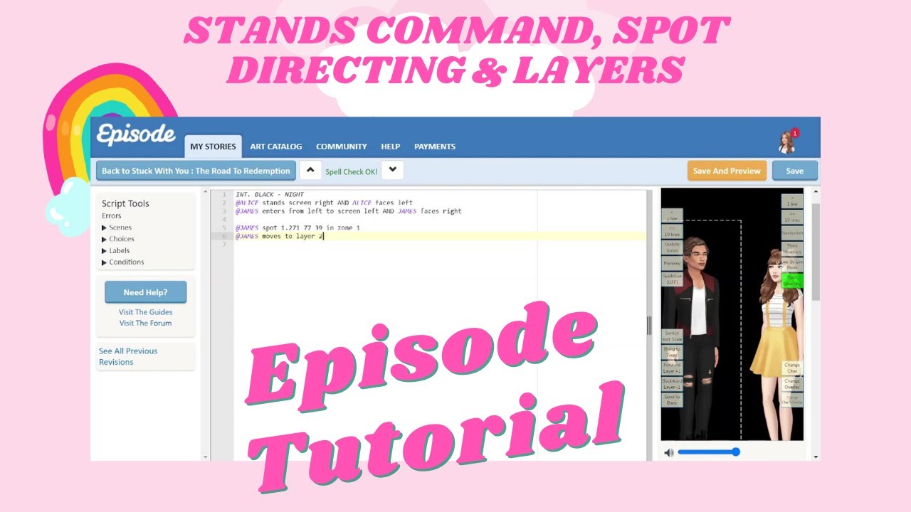 HOW TO GET CHARACTERS ON SCREEN | EPISODE INTERACTIVE TUTORIAL