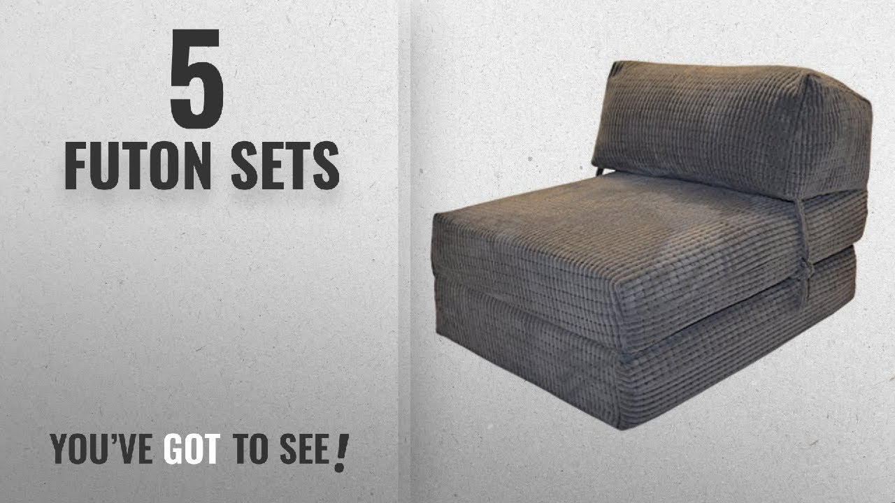 Top 10 Futon Sets [2018]: JAZZ CHAIRBED - DA VINCI Deluxe Single Chair z Bed futon (Charcoal)