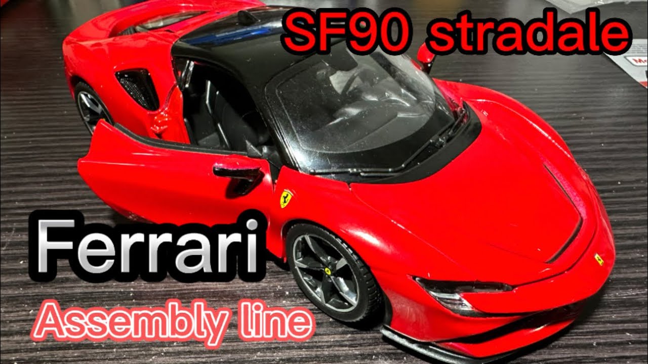 Maisto Ferrari SF90 Stradale AssemblyLine Scale 1:24 Diecast collector