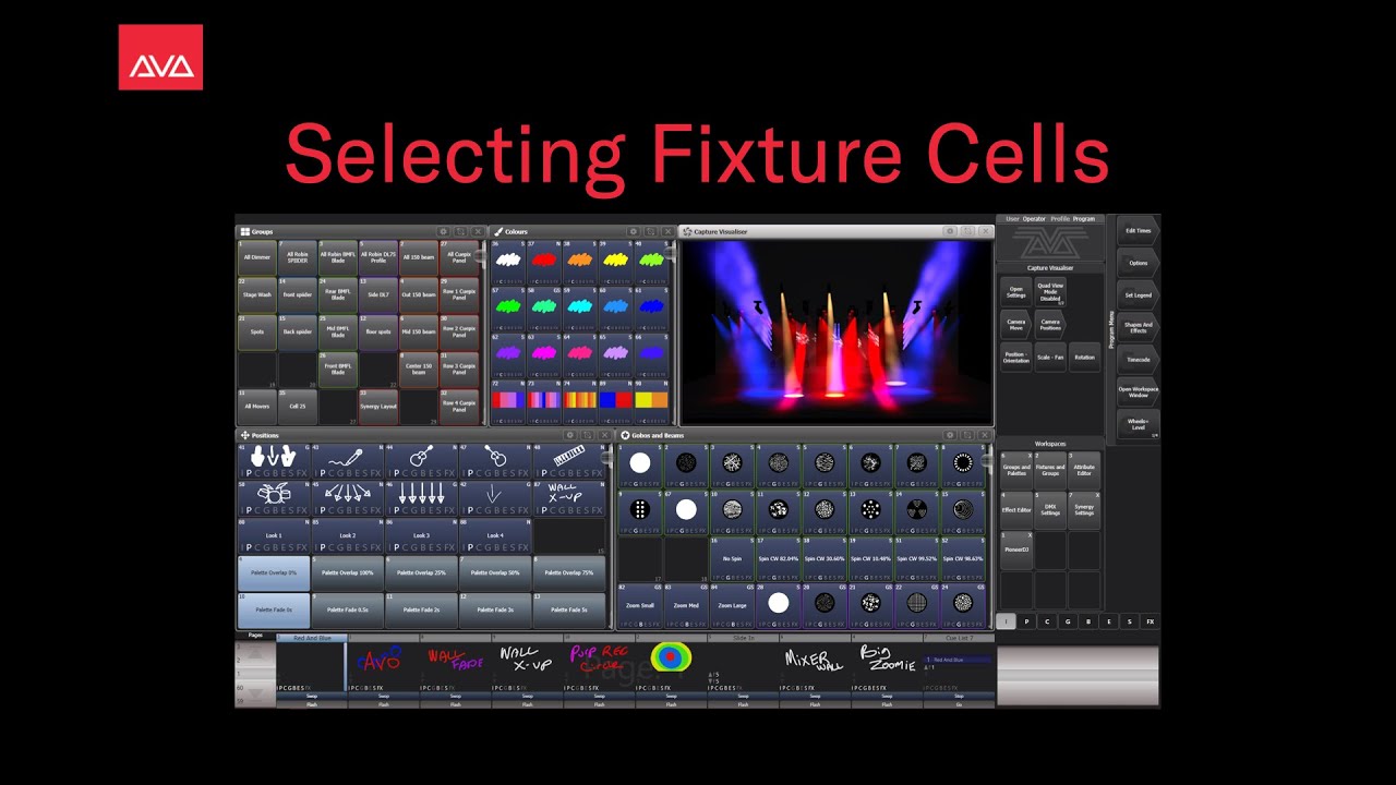 Selecting Fixture Cells