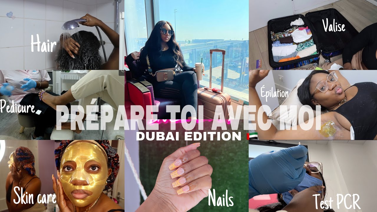 Vlog : prépare toi avec moi pour mes vacances ( hair,nalls,épilation,valise..) ft Kikikickz