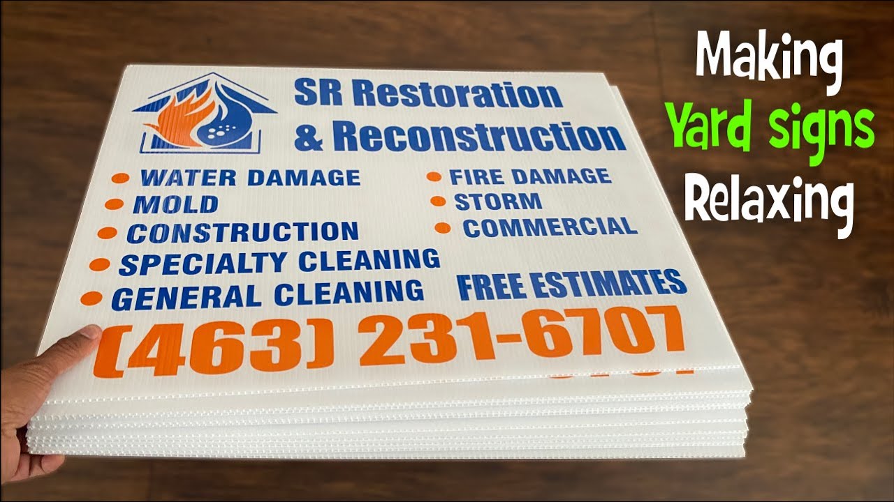 Making a 2 color yard sign