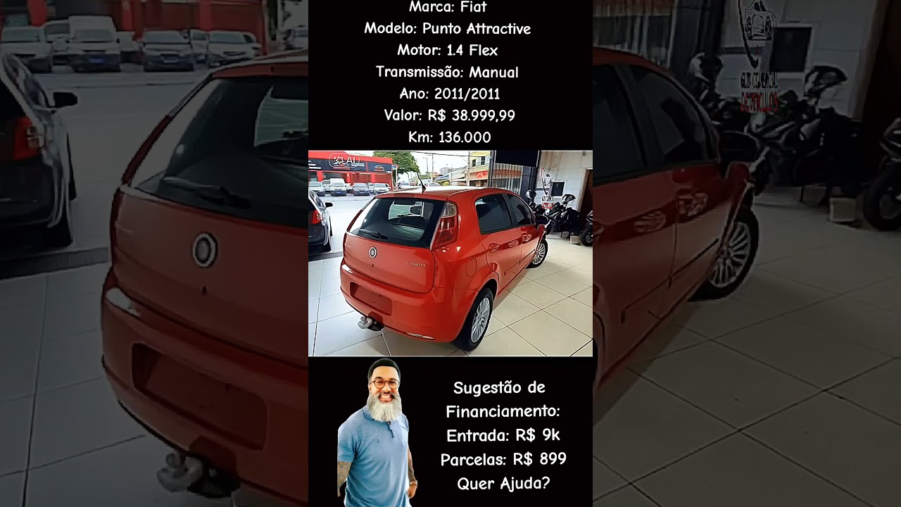 Fiat Punto Attractive 1.4 Flex Manual 2011 - Whatsapp: 11 99330-5197