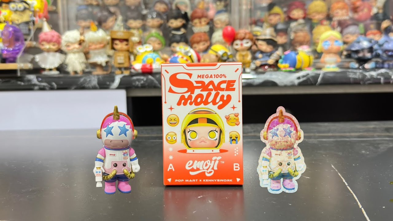 POP MART MEGA SPACE MOLLY 100% EMOJI SECRET UNBOXING