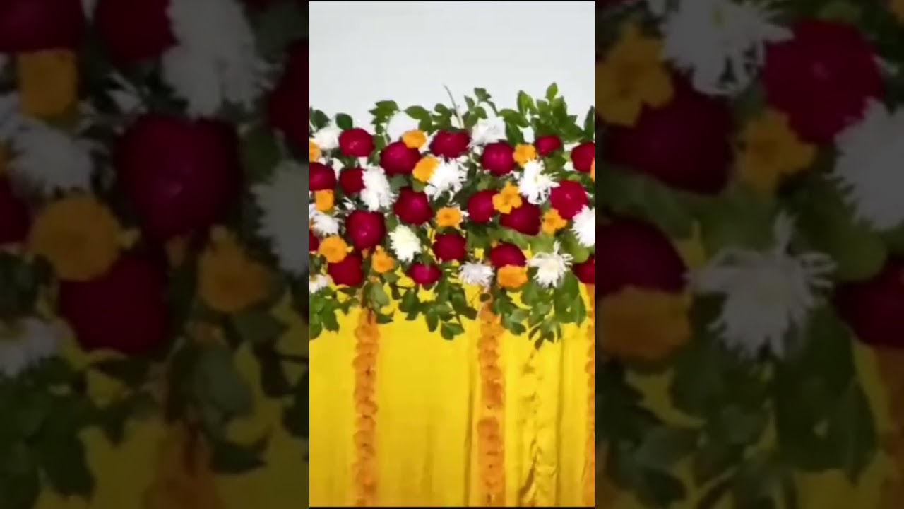 fresh flower stage decoration #wedding #decorationservices #weddingvenue #automobile #wedingdecor