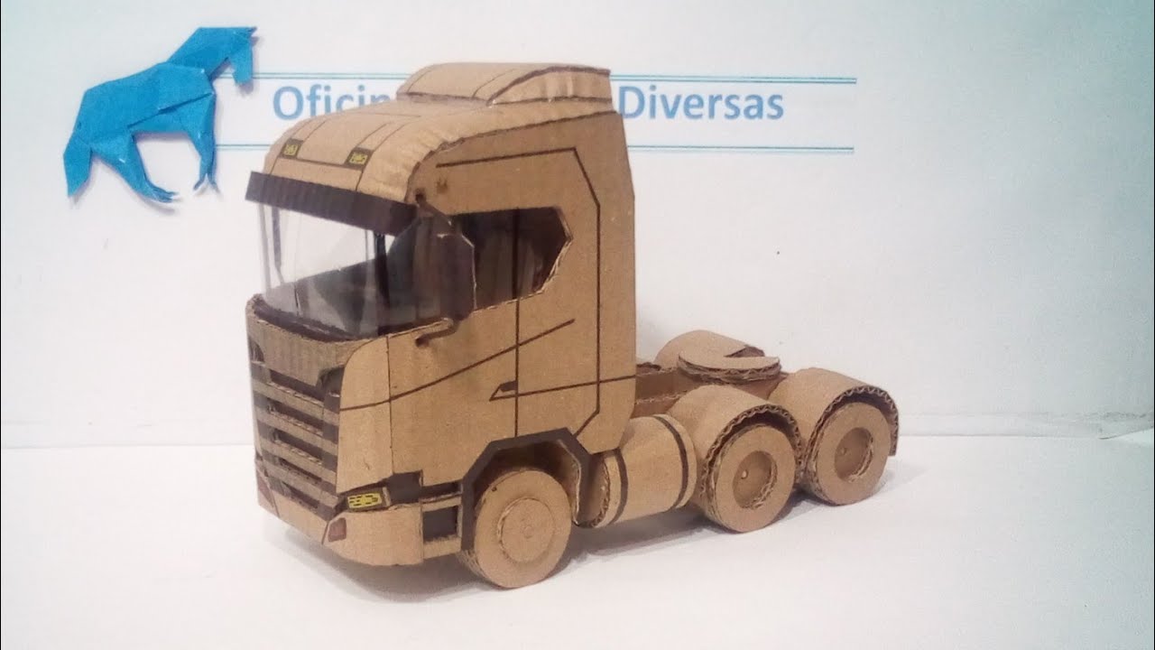 como fazer uma scania 2020 de papelão