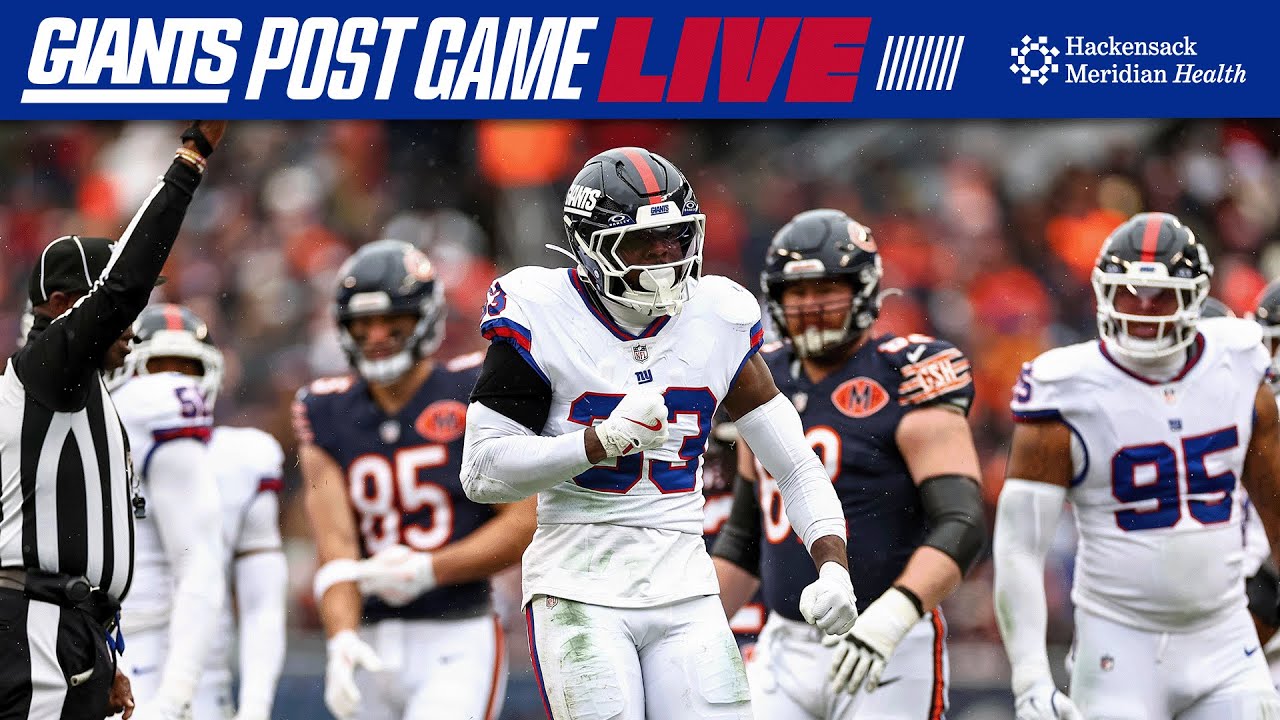 Giants Postgame Live: Giants vs. Bears Week 10 | Postgame Recap and Analysis