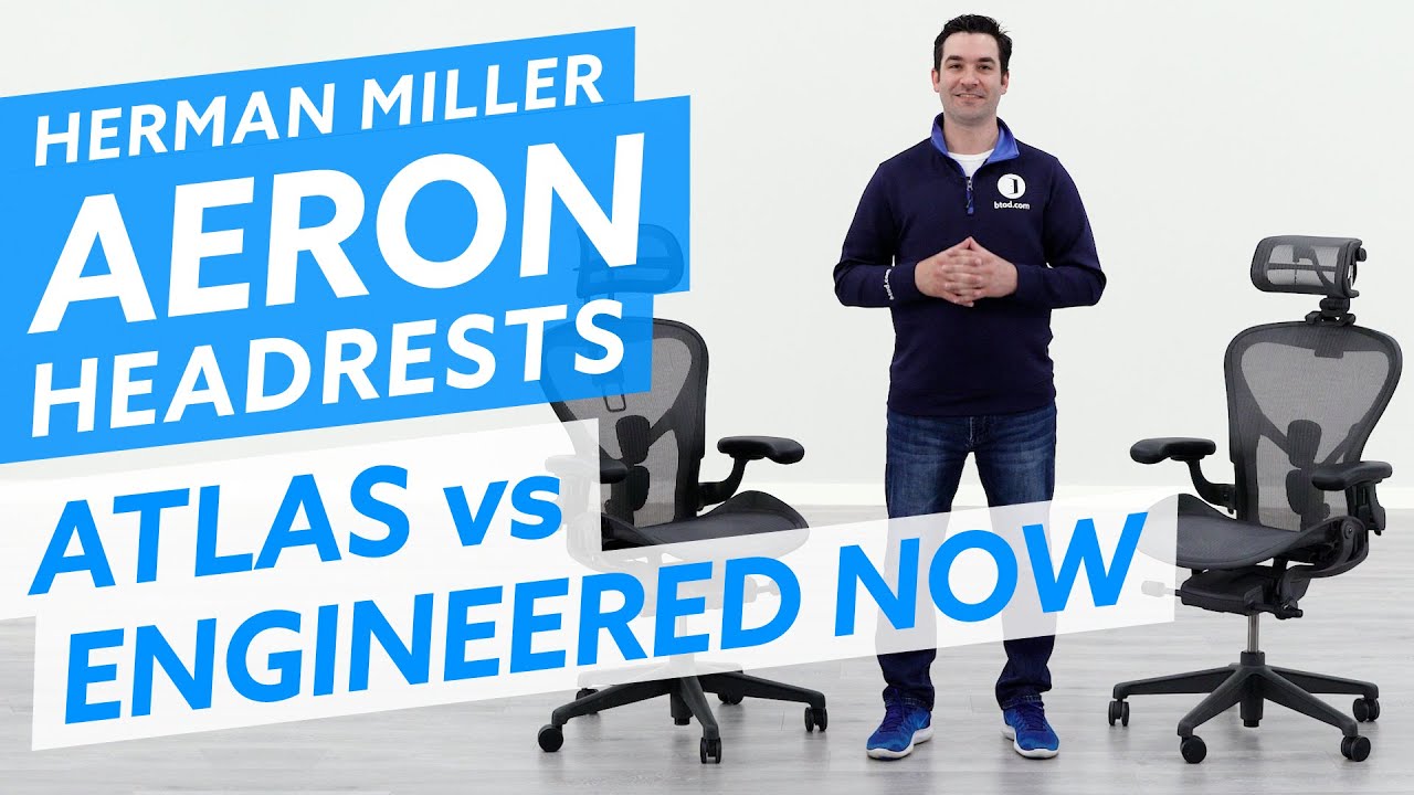 Atlas Suspension vs. Engineered Now H3 & H4 Headrests For Herman Miller Aeron Office Chair