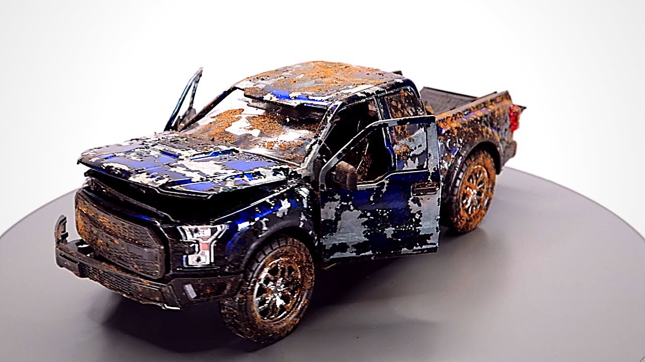 Restoration Damaged Ford F150 Model Truck diecast restoration