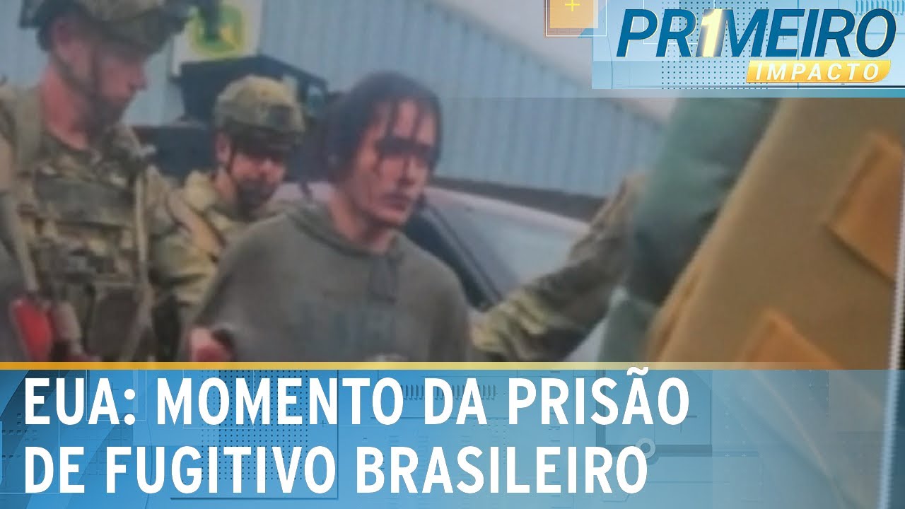 EUA: vídeo mostra prisão de brasileiro; correspondente detalha situação |Primeiro Impacto (13/09/23)