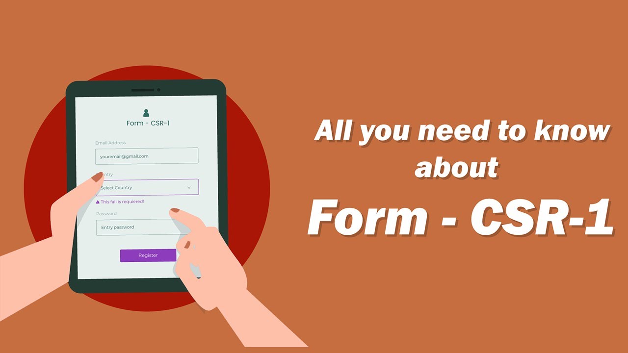 Fiiling CSR Form 1 Mandatory for CSOs