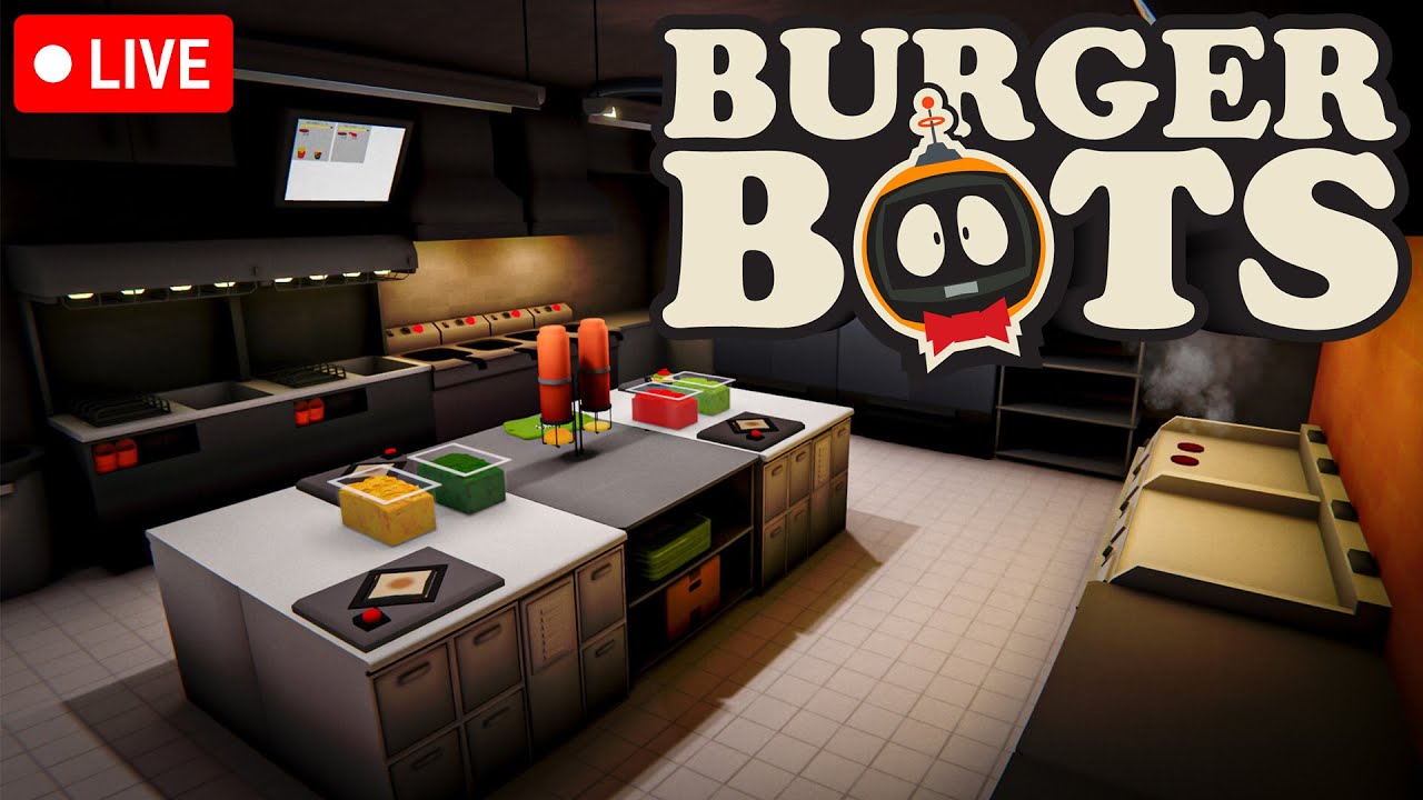 🔴LIVE | NEW JOB NEW ME! | Burger Bots Inc