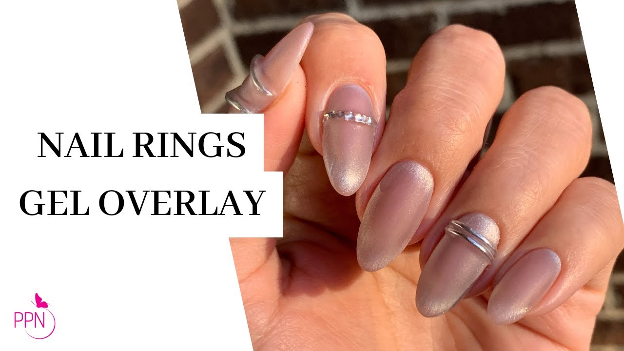 How To Aesthetic Magnetic Ring Gel Nail Overlay On Natural Nails