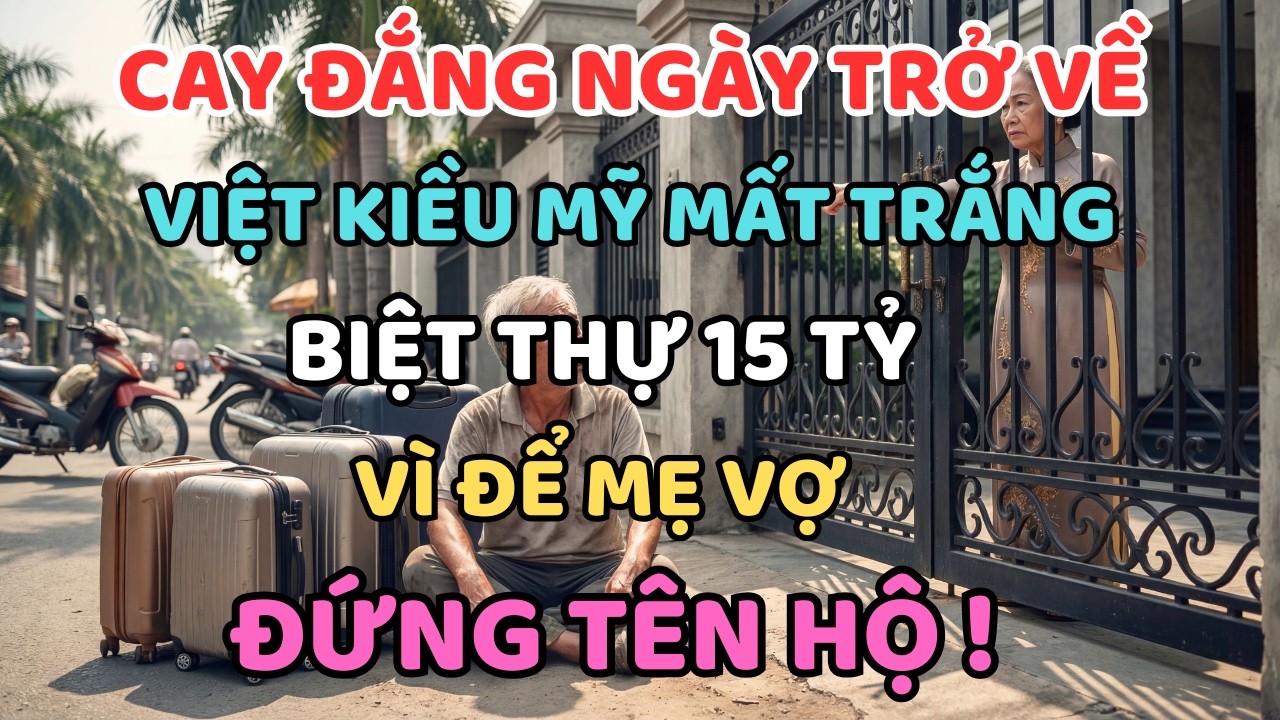 Cay Đắng Ngày Trở Về: Việt Kiều Mỹ Mất Trắng Biệt Thự 15 Tỷ Vì Để Mẹ Vợ Đứng Tên Hộ!