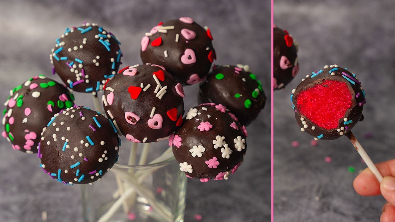 Easy Cake Pops Recipe With Leftover Cake | How To Make Cake Pops At Home | Yummy