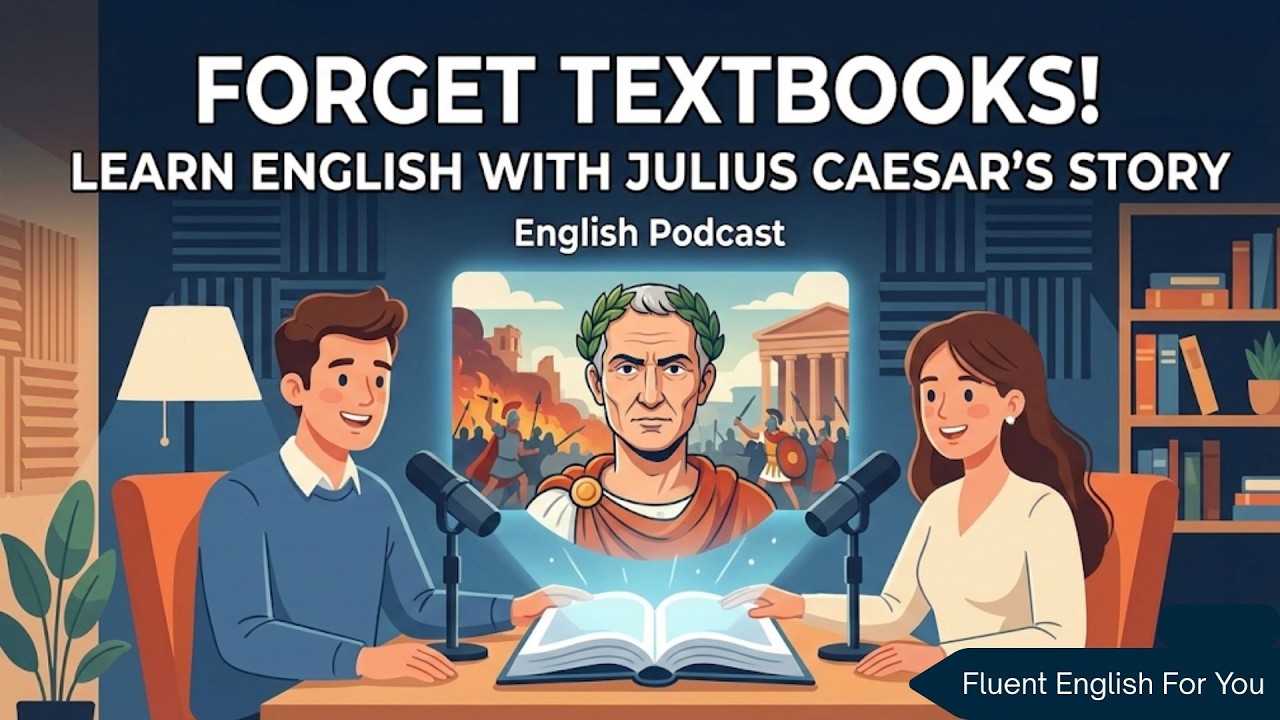 Forget Textbooks! Learn English with Julius Caesar's SHOCKING Story! - English Podcast