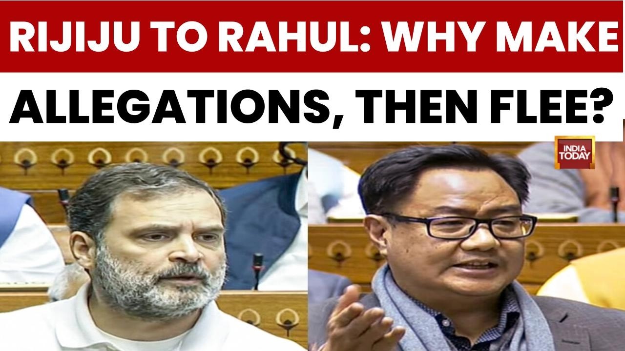 Kiren Rijiju Attacks Rahul Gandhi On His Lok Sabha Speech | BJP Vs Congress | India Today News