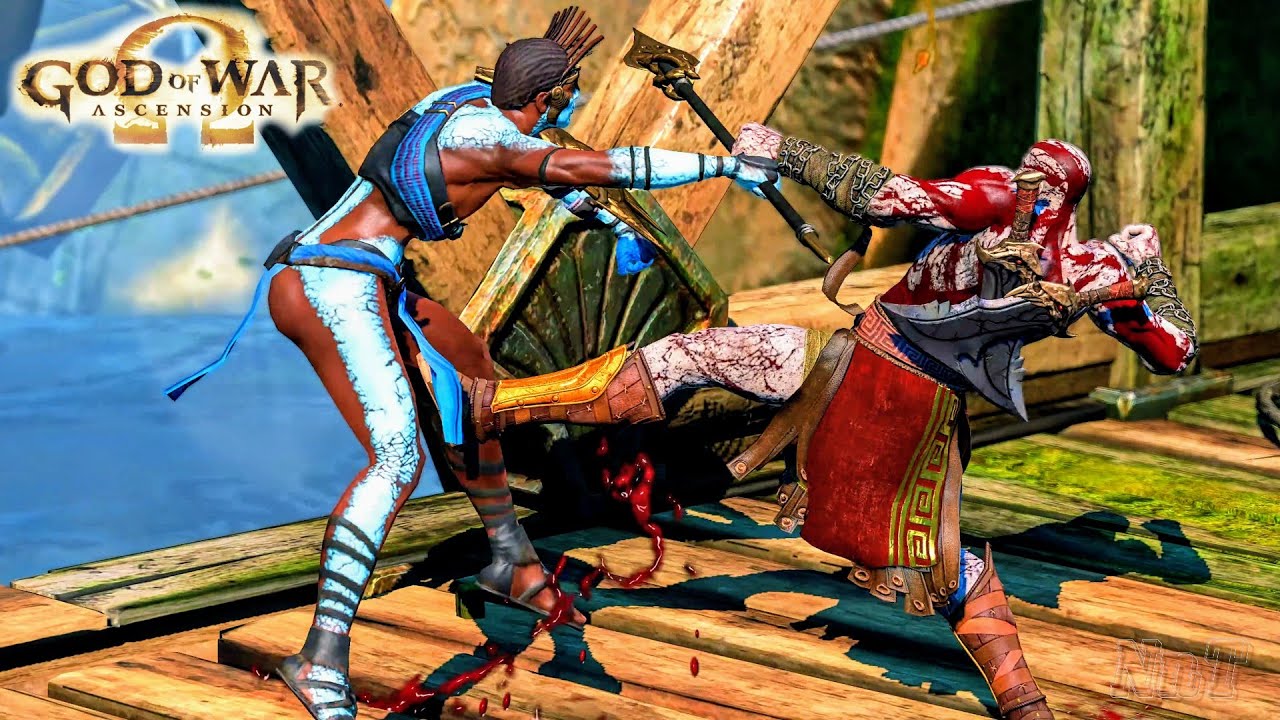 Kratos Killing All Delos Warriors Scenes - God of War Ascension HDR Edition